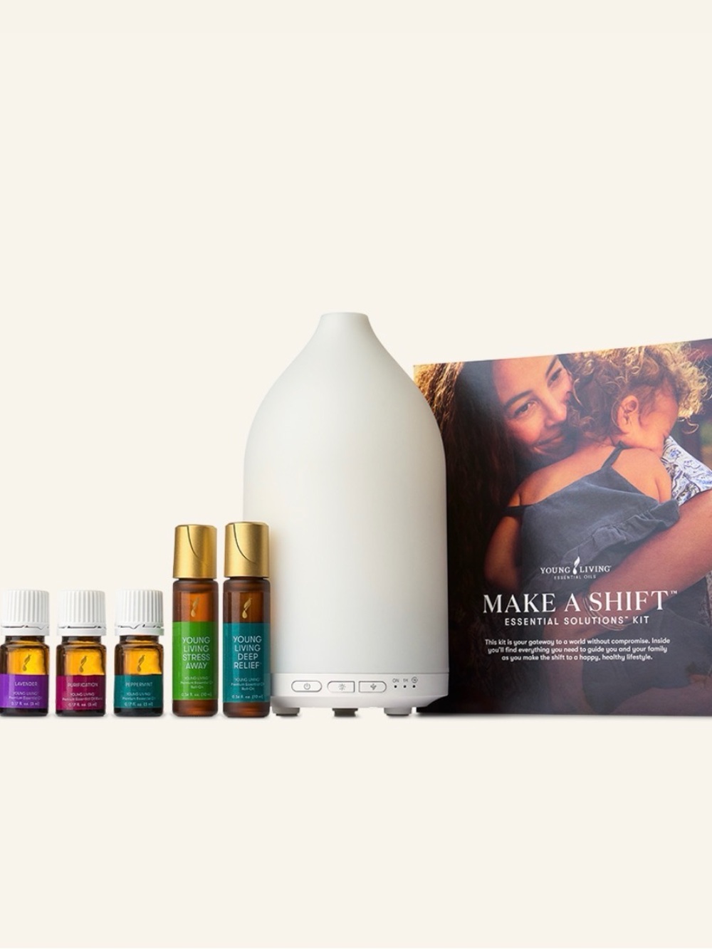 Young Living Make A Shift Essential Oil Diffuser Kit - White